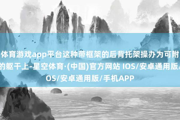 体育游戏app平台这种带框架的后背托架操办为可附在护老者的躯干上-星空体育·(中国)官方网站 IOS/安卓通用版/手机APP