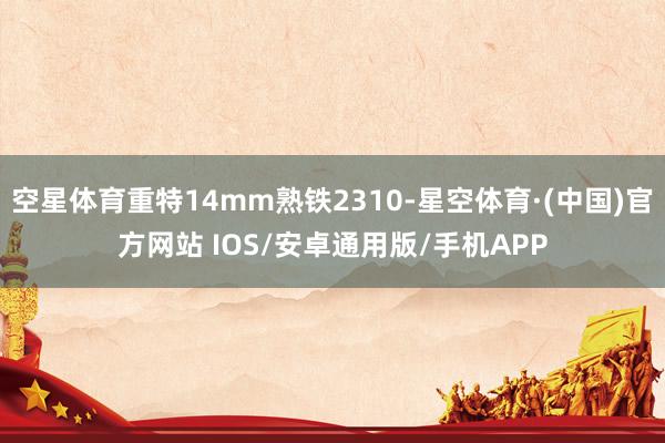 空星体育重特14mm熟铁2310-星空体育·(中国)官方网站 IOS/安卓通用版/手机APP